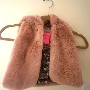 Baby Vest Faux Fur with matching pants worn once